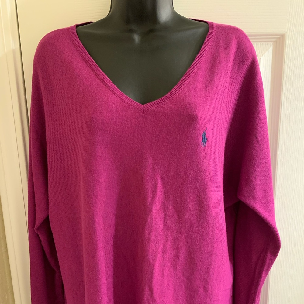 Women’s polo by Ralph Lauren V-neck sweater